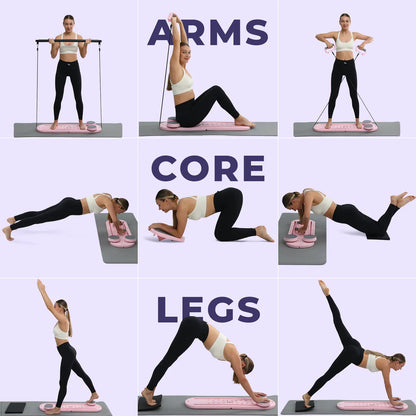 Elani™ Portable Pilates Reformer 🏡 Studio Pilates. Anytime. Anywhere.