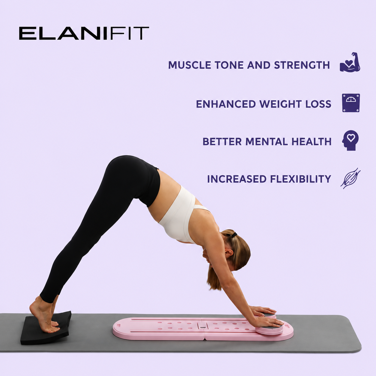Elani™ Portable Pilates Reformer 🏡 Studio Pilates. Anytime. Anywhere.